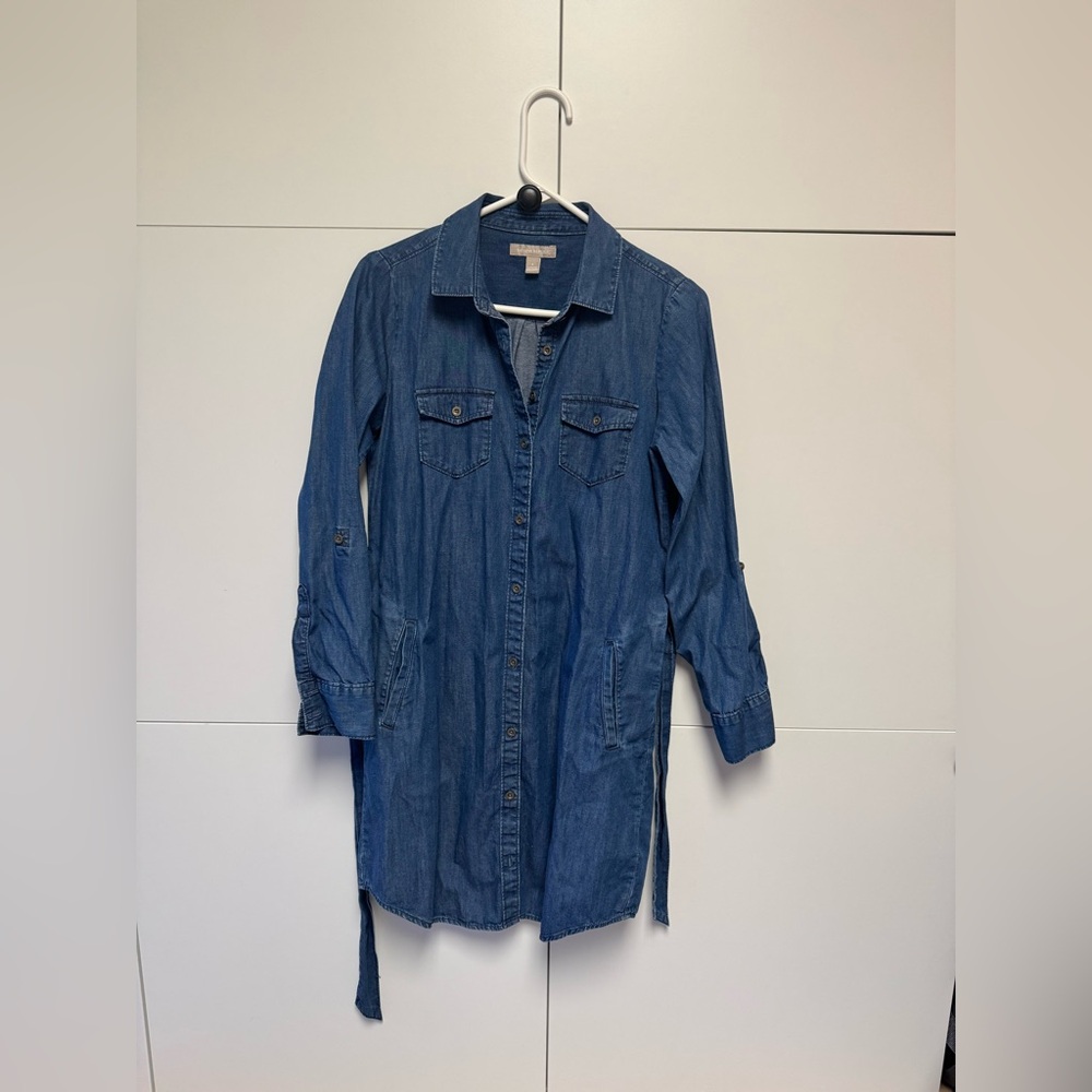Banana Republic Denim Dress. Size 4. - Picture 2 of 10